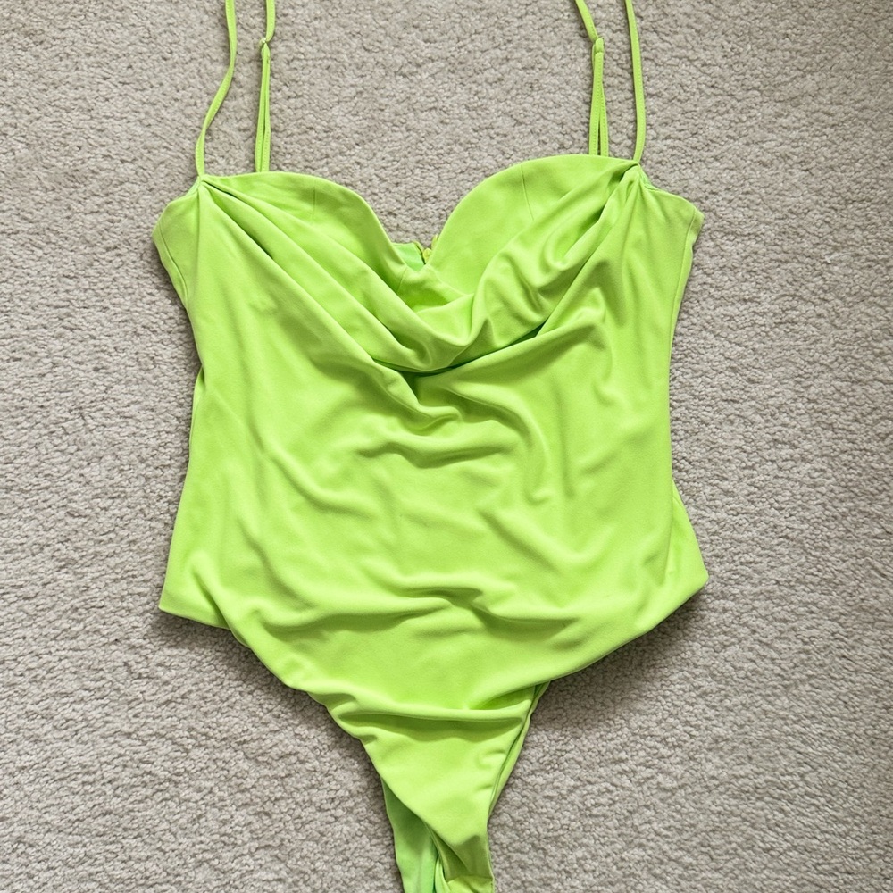 NWOT - Zara Green Bodysuit - XL
